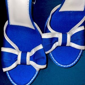 Marc Jacobs Peep Toe Bow Tie Wedges